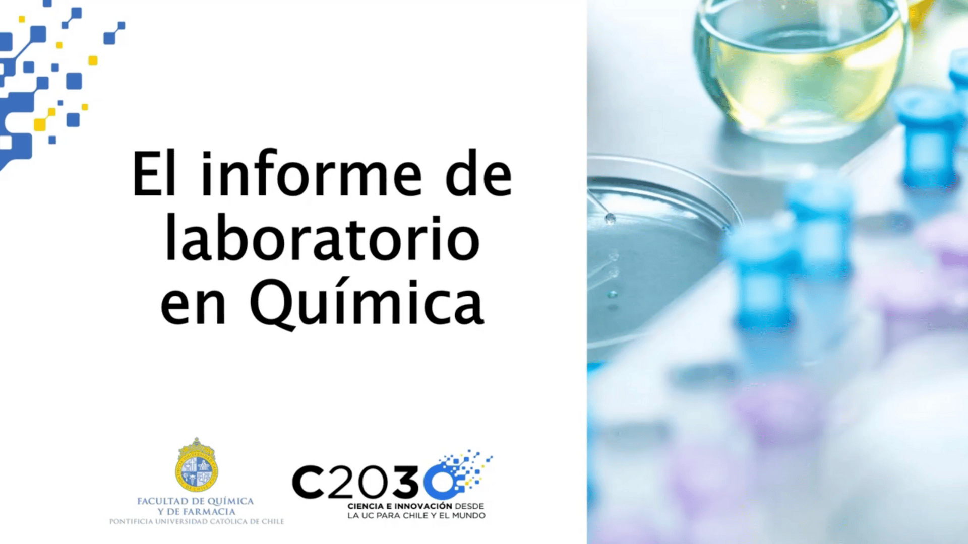  Apoyo a la escritura en Química: el informe de laboratorio