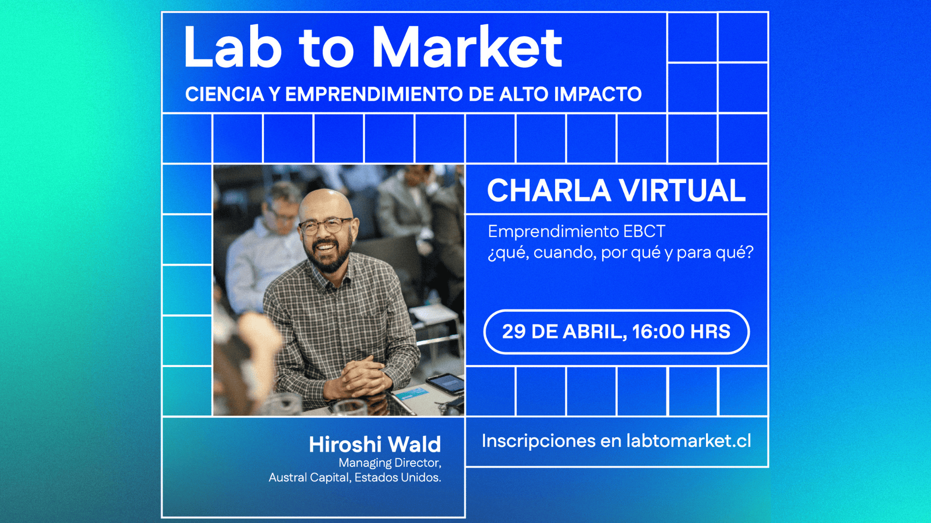Charla virtual Hiroshi Wald: 
