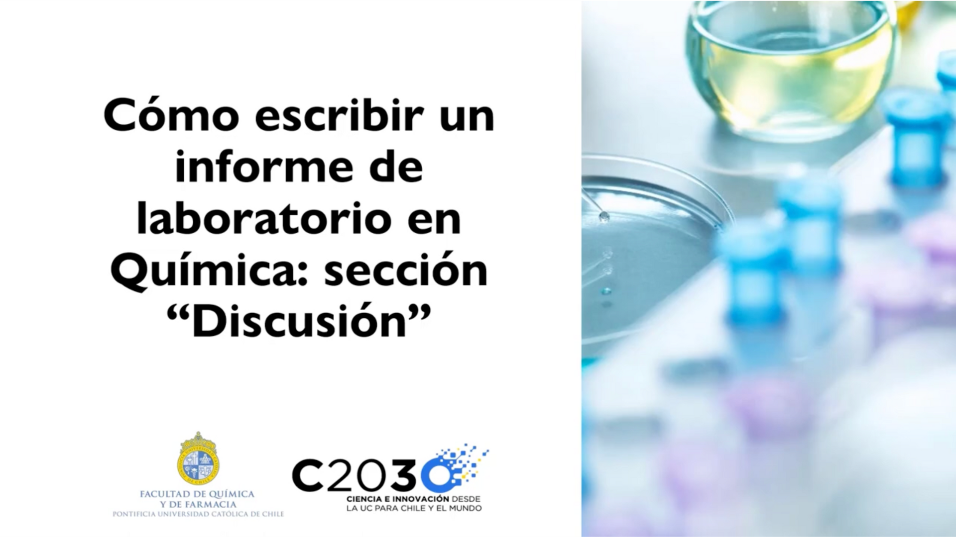 Apoyo a la escritura en Química: los resultados
