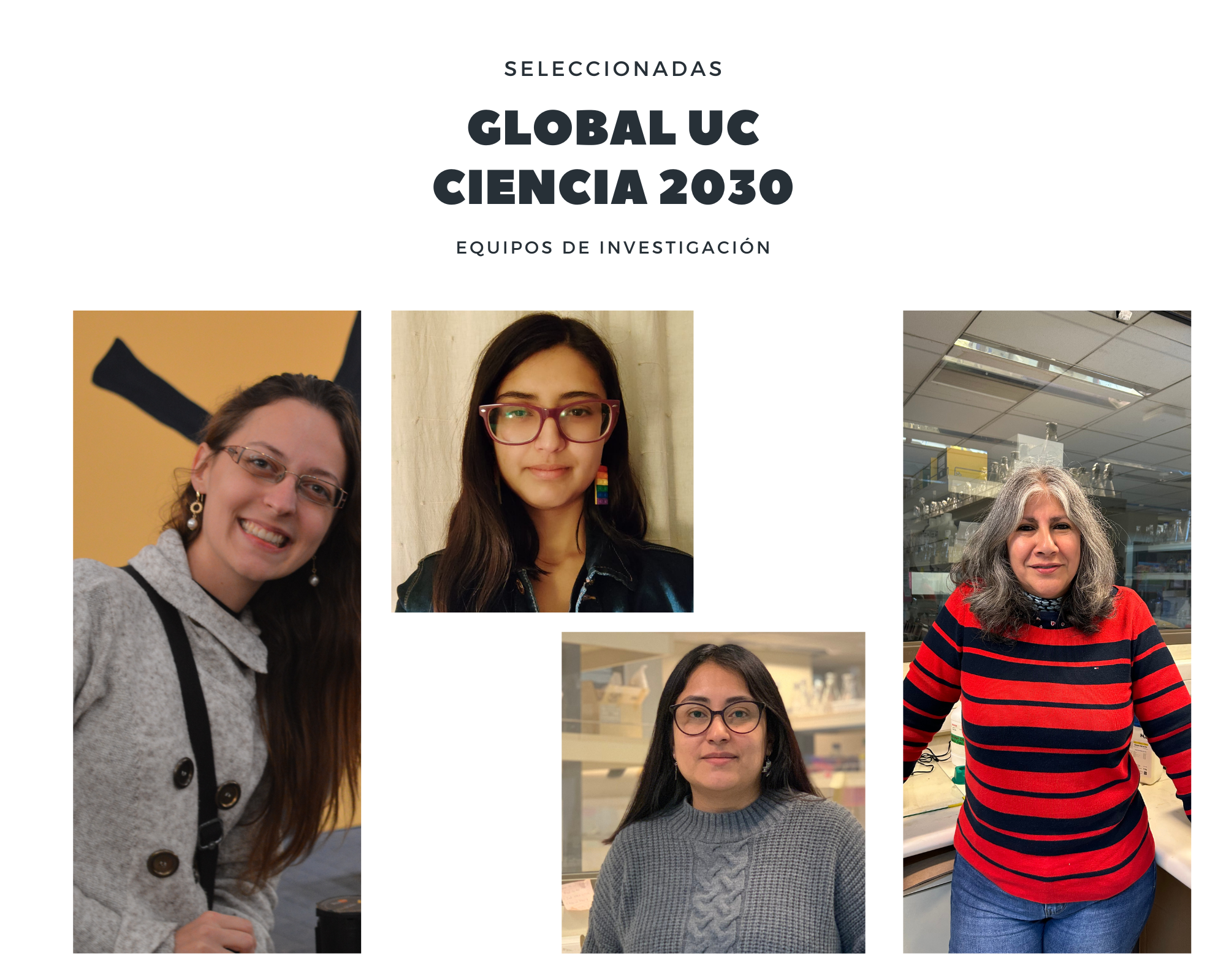 Dos equipos de investigación seleccionados para el Programa Global UC-Ciencia 2030