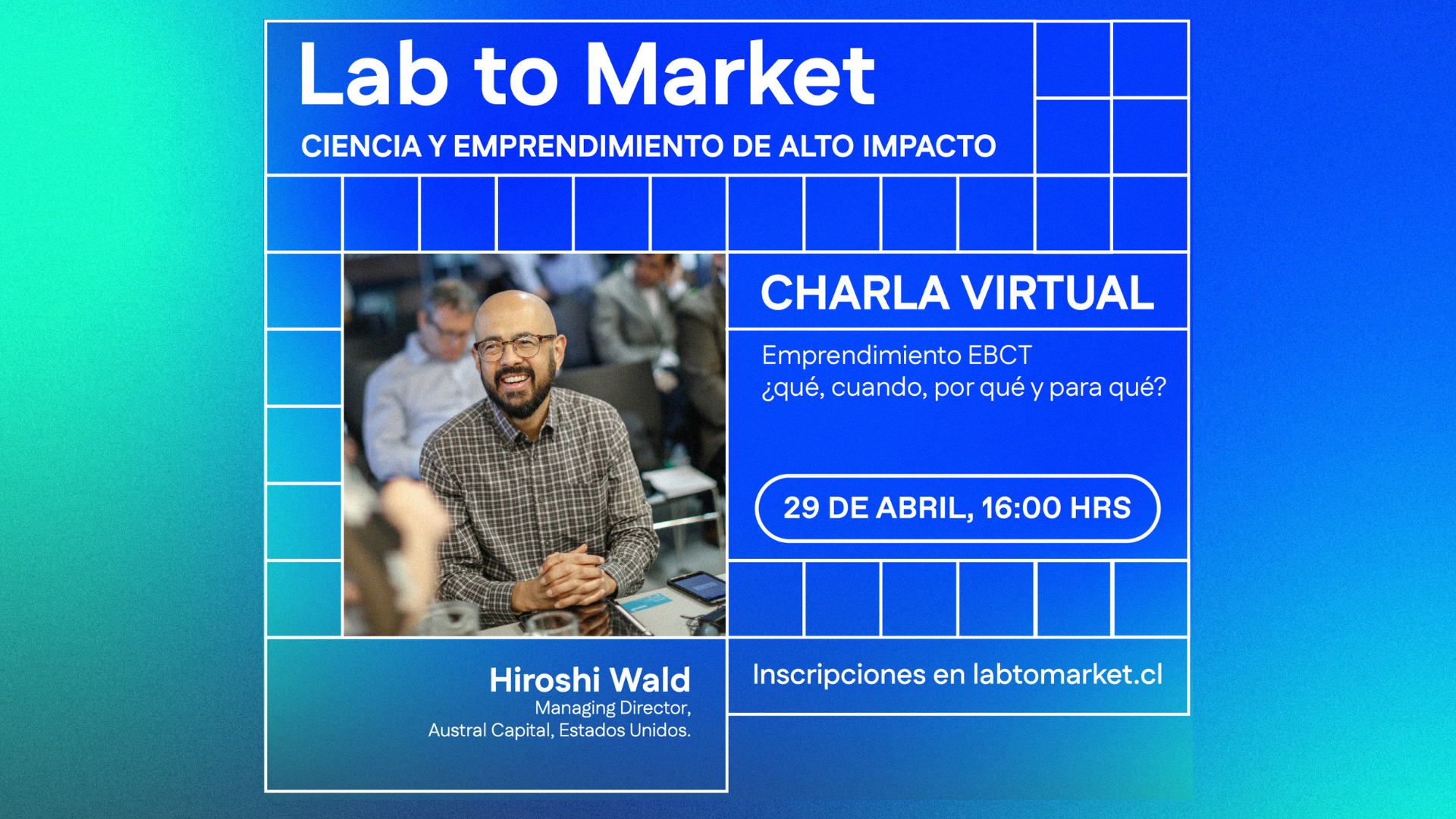 Charla virtual Hiroshi Wald: 