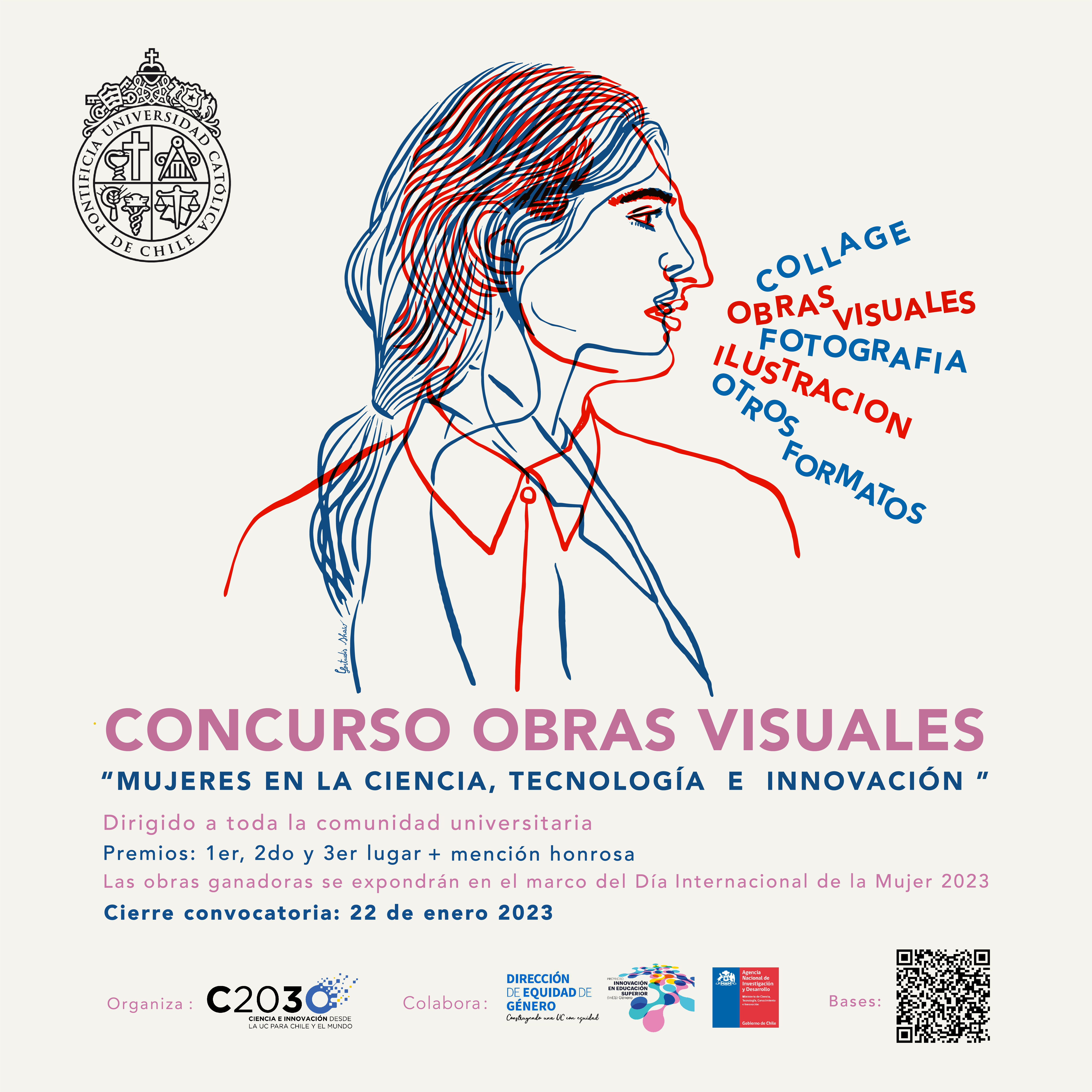 Concurso de obras visuales: Mujeres en ciencia, tecnología e innovación
